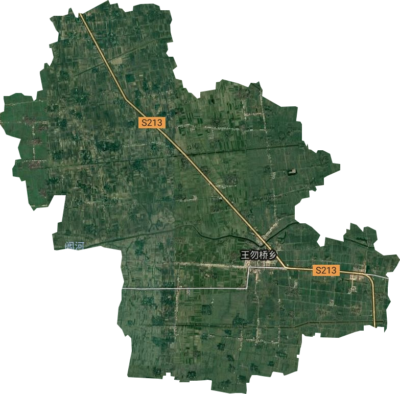 王勿橋鄉衛星圖
