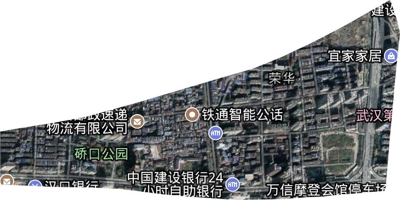 榮華街道衛星圖