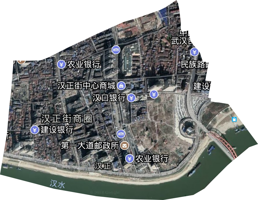 漢正街道衛(wèi)星圖