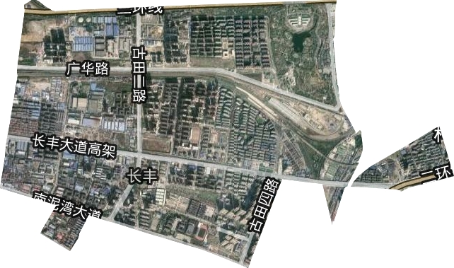 長豐街道衛星圖