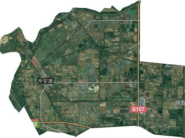 辛安渡辦事處街道衛星圖