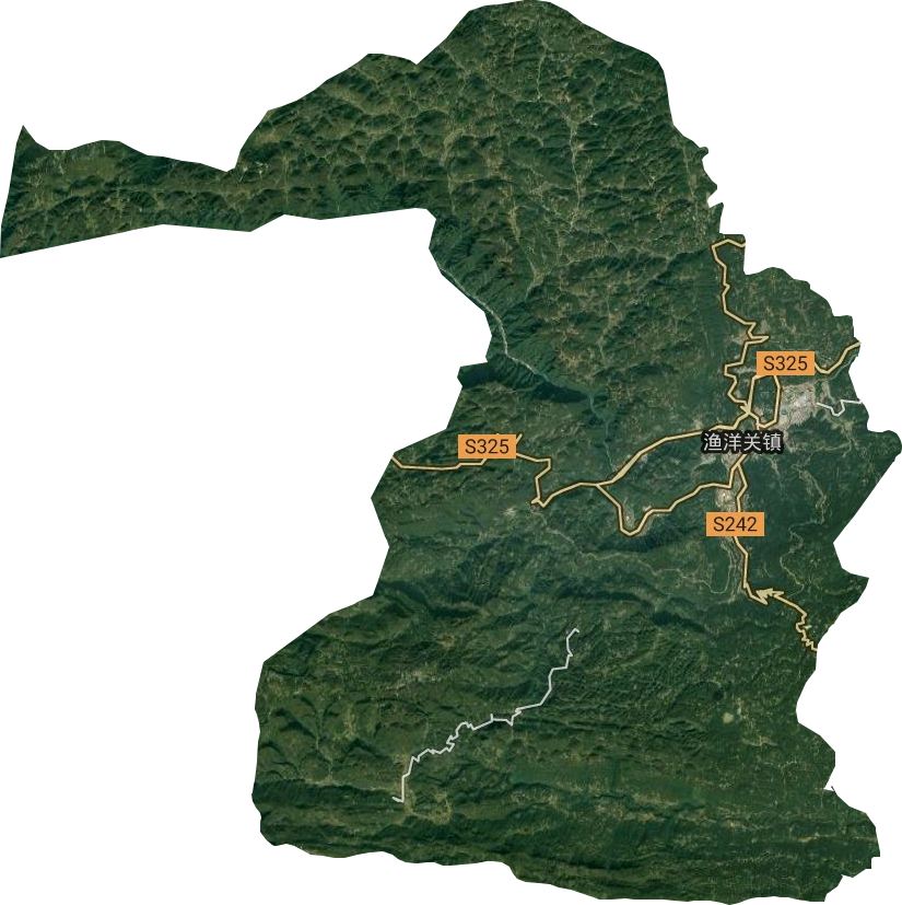 漁洋關(guān)鎮(zhèn)衛(wèi)星圖