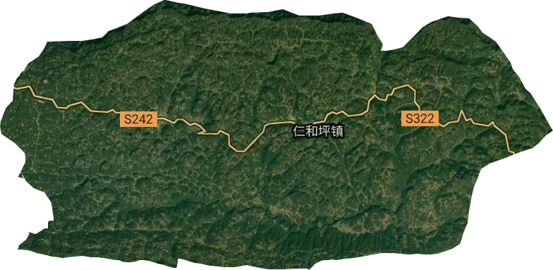 仁和坪鎮(zhèn)衛(wèi)星圖