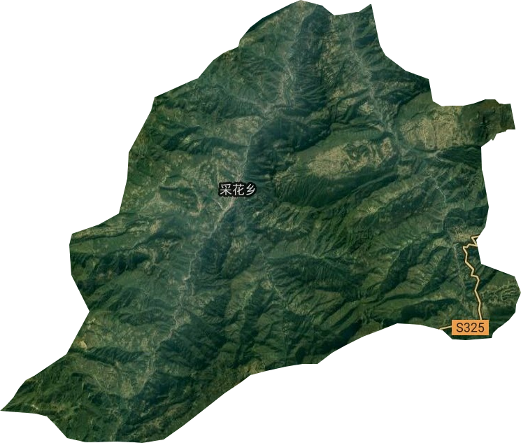 采花鄉(xiāng)衛(wèi)星圖
