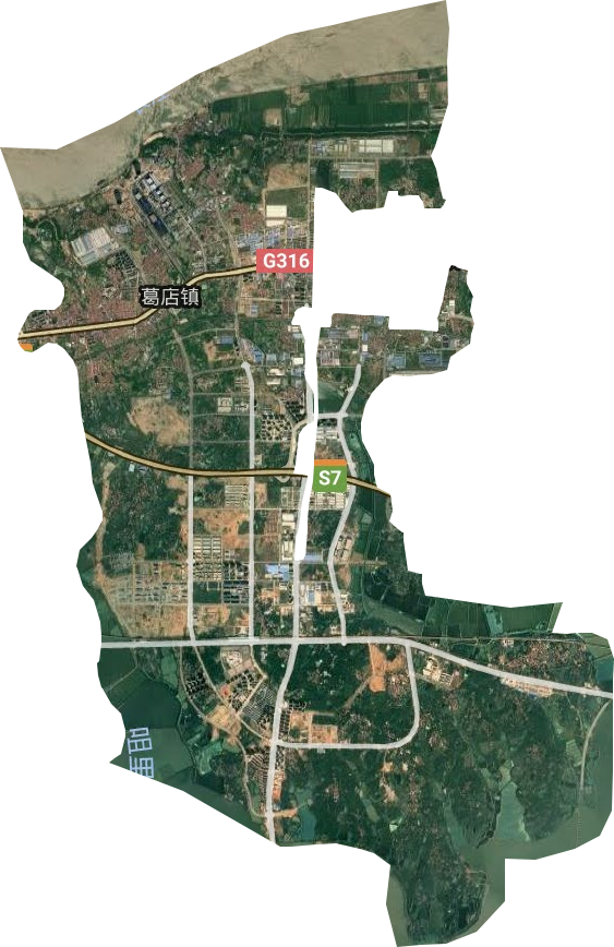 葛店鎮(zhèn)衛(wèi)星圖