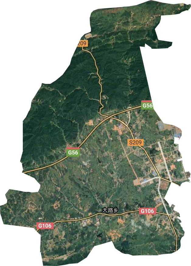 大路鄉(xiāng)衛(wèi)星圖