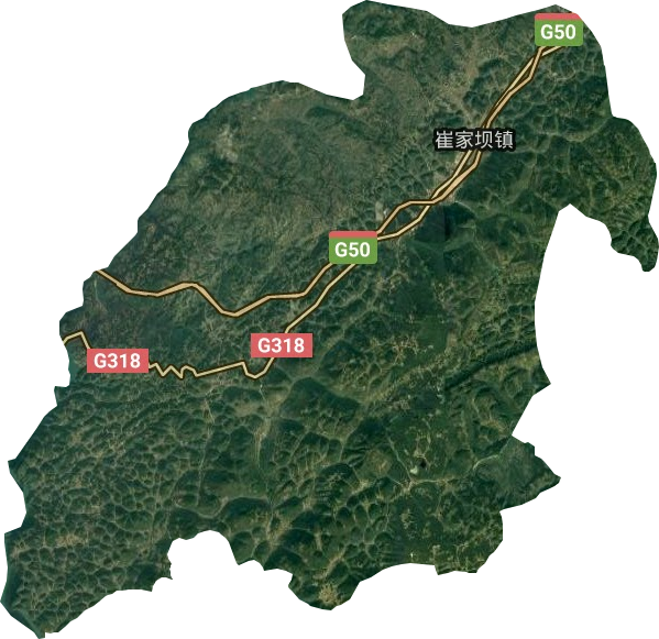 崔壩鎮衛星圖