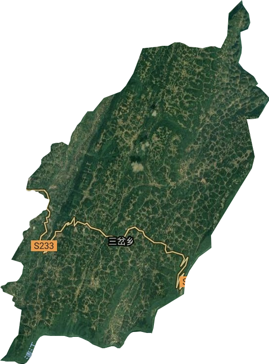 三岔鄉(xiāng)衛(wèi)星圖