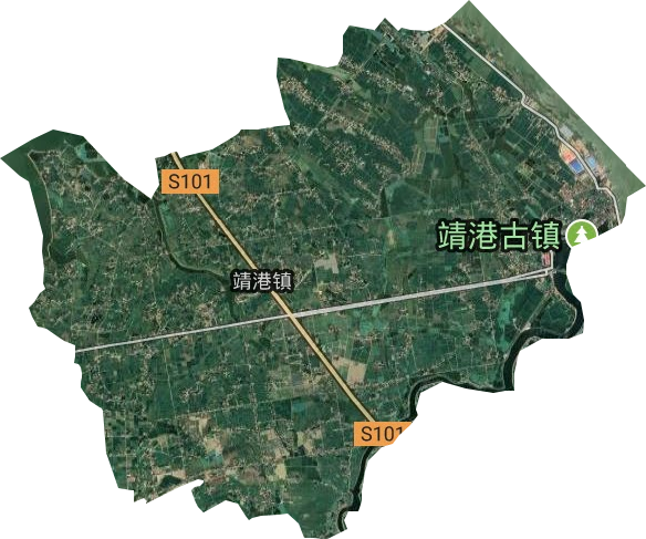 靖港鎮衛星圖