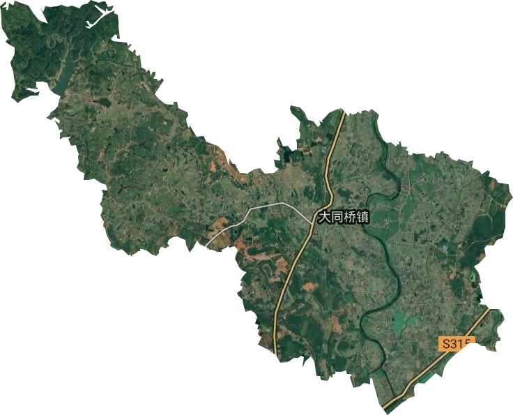 大同橋鎮衛星圖