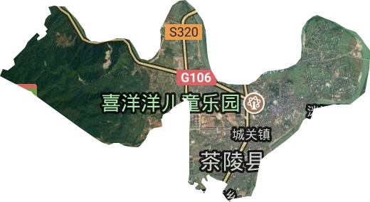城關鎮衛星圖