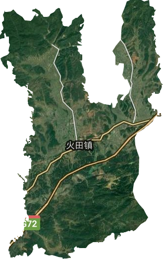 火田鎮衛星圖