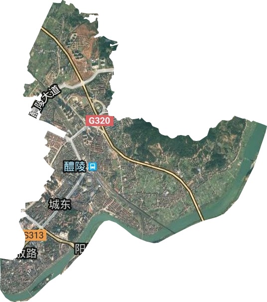來龍門街道衛星圖
