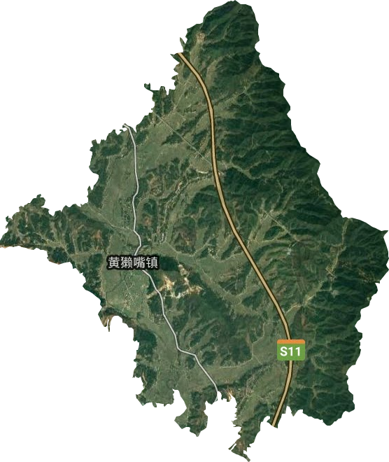 黃獺嘴鎮(zhèn)衛(wèi)星圖