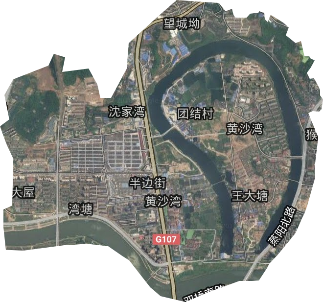 黃沙灣街道衛(wèi)星圖