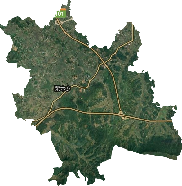 栗木鄉衛星圖