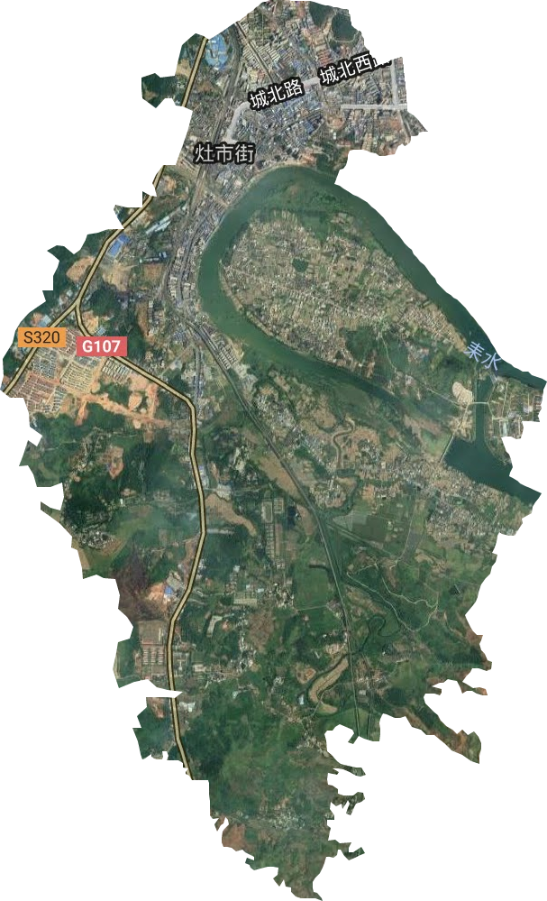 灶市街街道衛(wèi)星圖