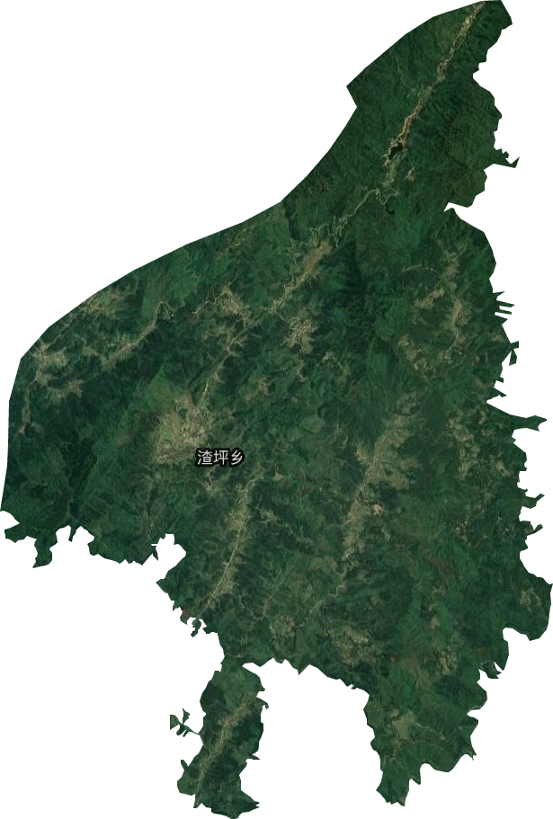 渣坪鄉衛星圖