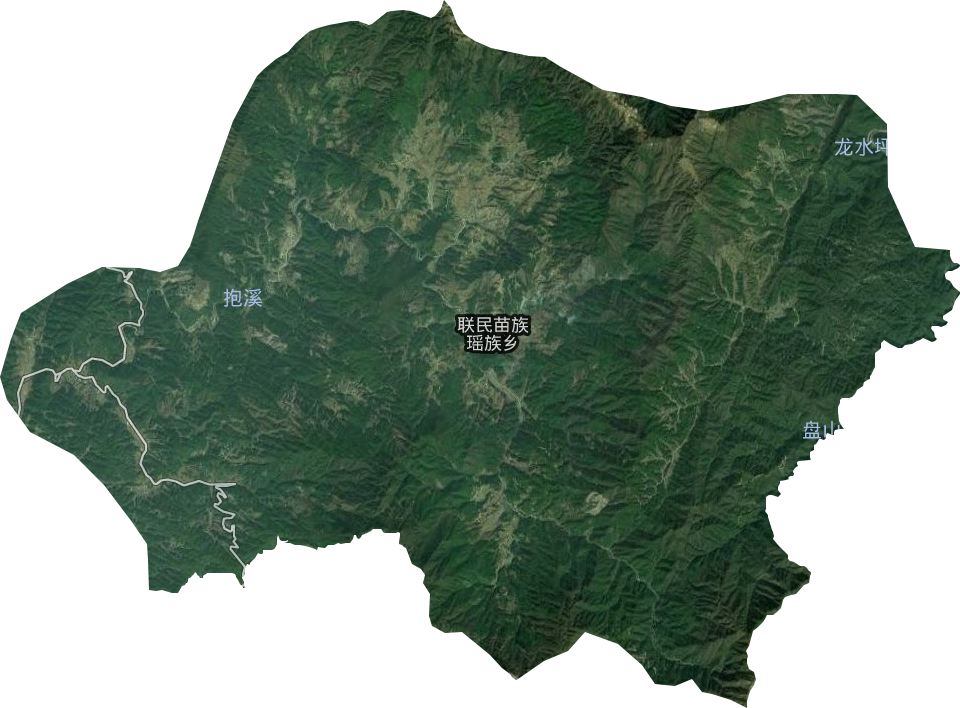 聯民苗族瑤族鄉衛星圖