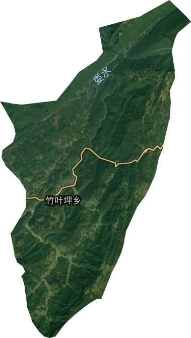 竹葉坪鄉衛星圖