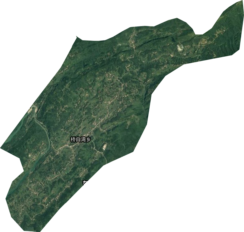橋自灣鄉衛星圖