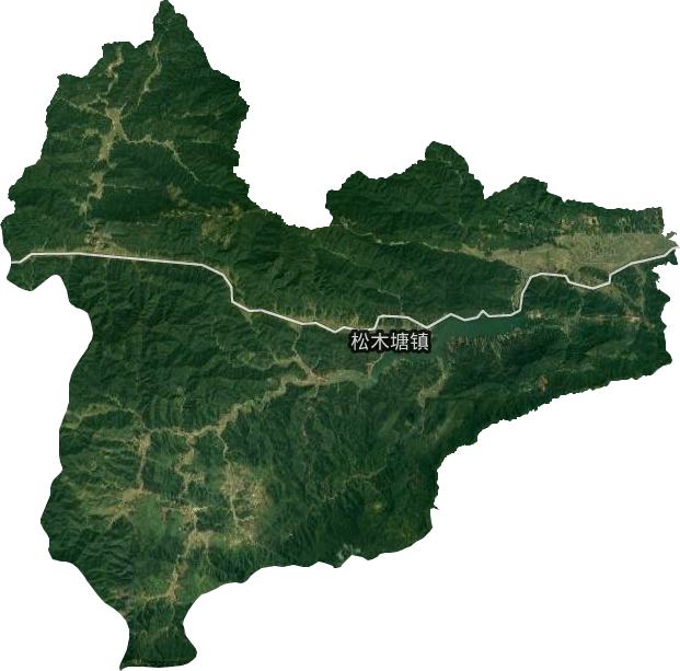 松木塘鎮衛星圖