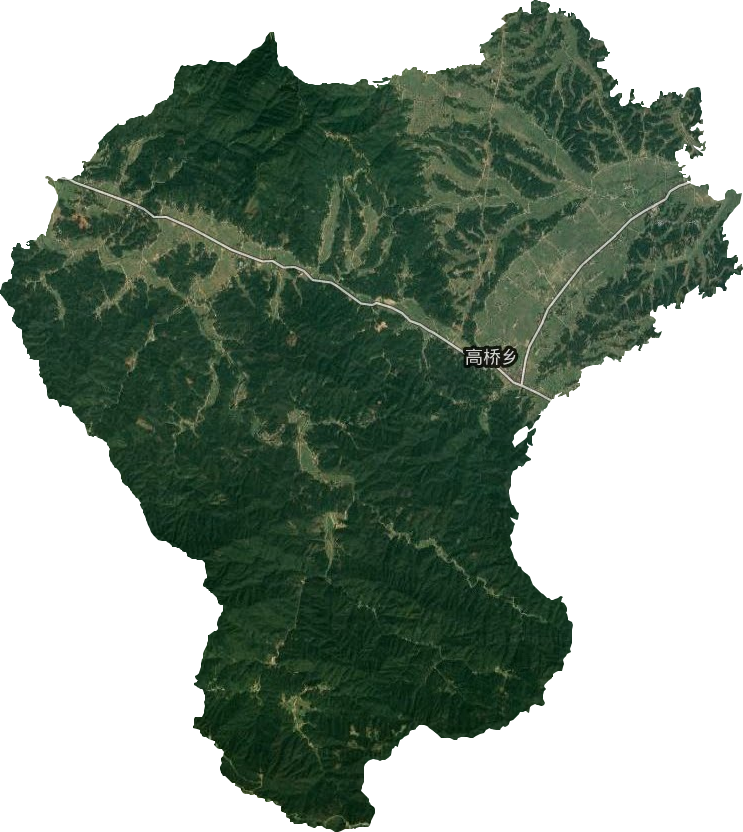 高橋鄉衛星圖