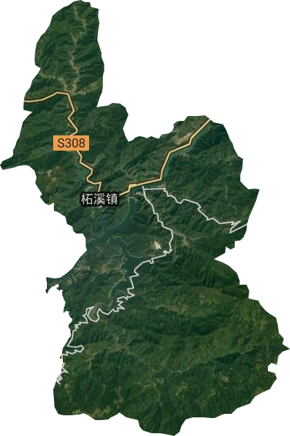 柘溪鎮(zhèn)衛(wèi)星圖