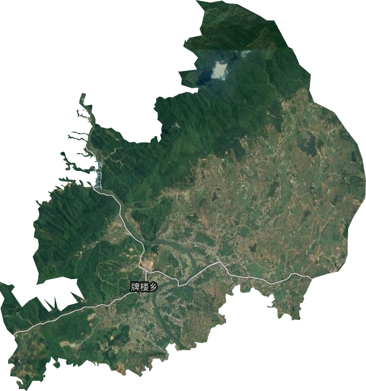 牌樓鄉衛星圖