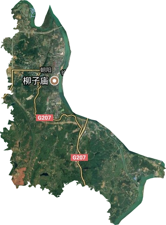 朝陽街道衛星圖