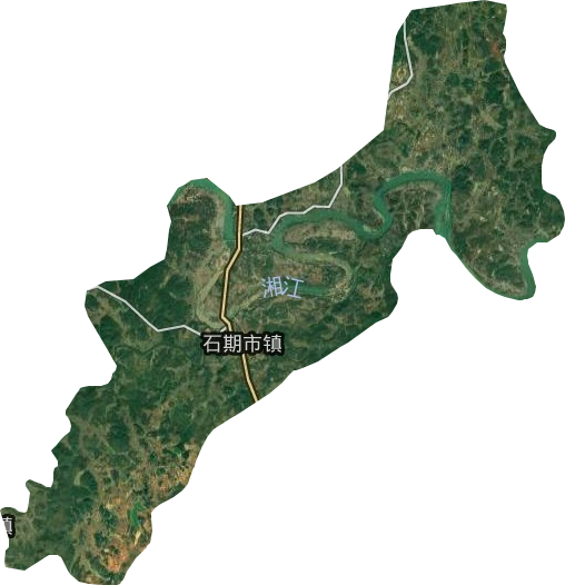 石期市鎮衛星圖