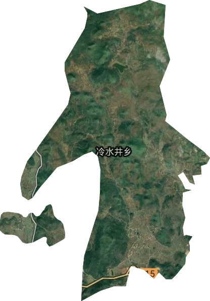 冷水井鄉衛星圖