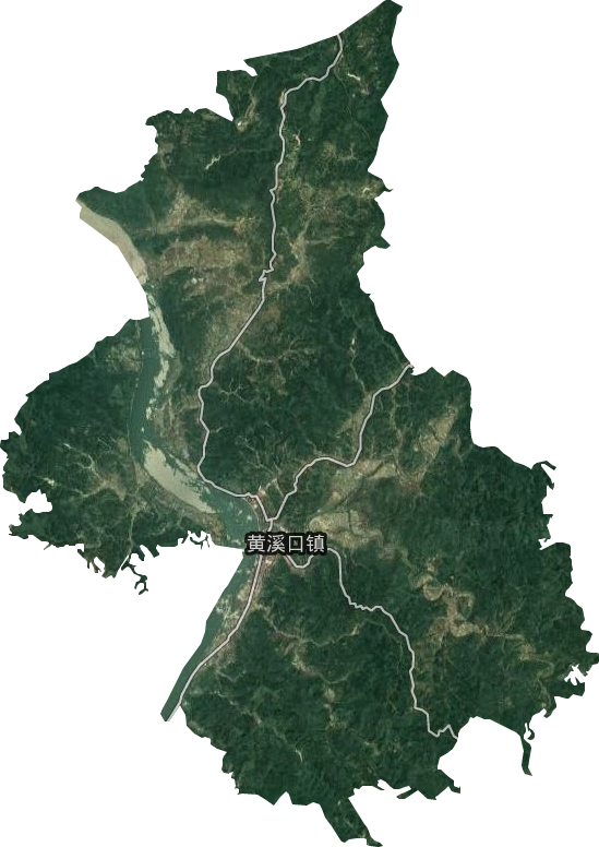 黃溪口鎮衛星圖