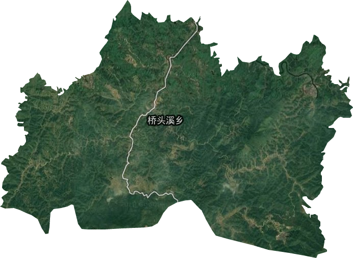 橋頭溪鄉衛星圖