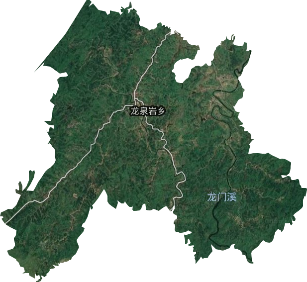 龍泉巖鄉衛星圖