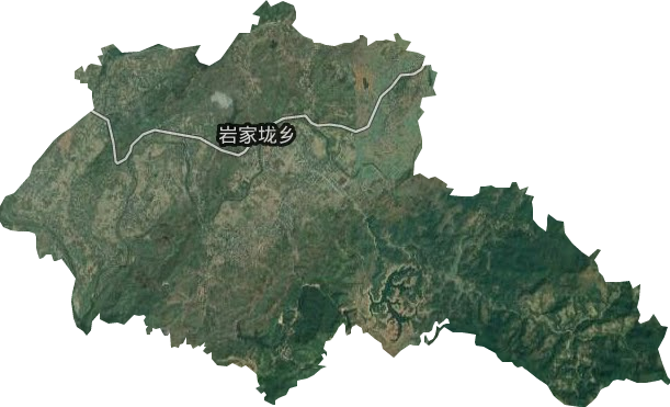 巖家垅鄉衛星圖