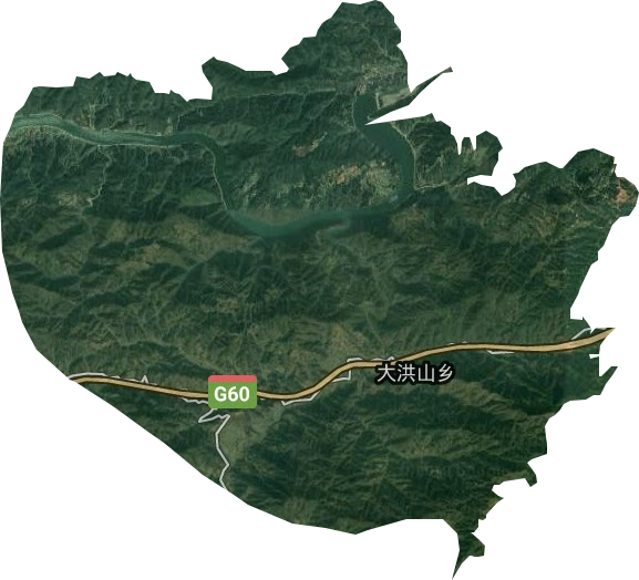 大洪山鄉衛星圖