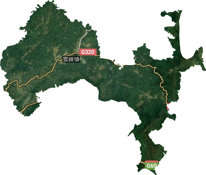 雪峰鎮(zhèn)衛(wèi)星圖