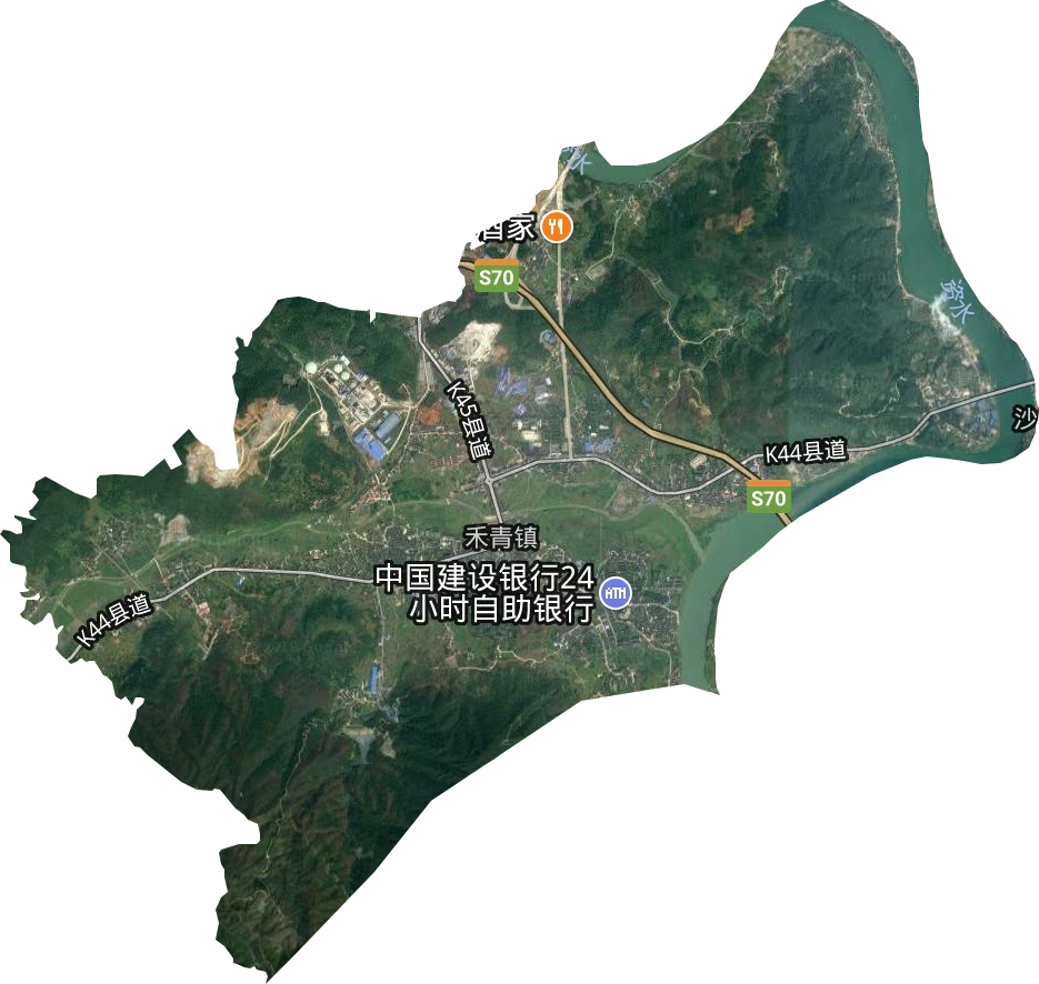 禾青鎮衛星圖