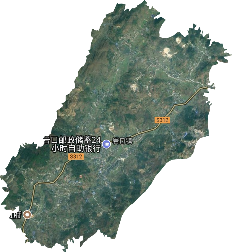 巖口鎮(zhèn)衛(wèi)星圖