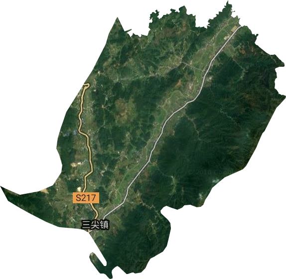 三尖鎮(zhèn)衛(wèi)星圖