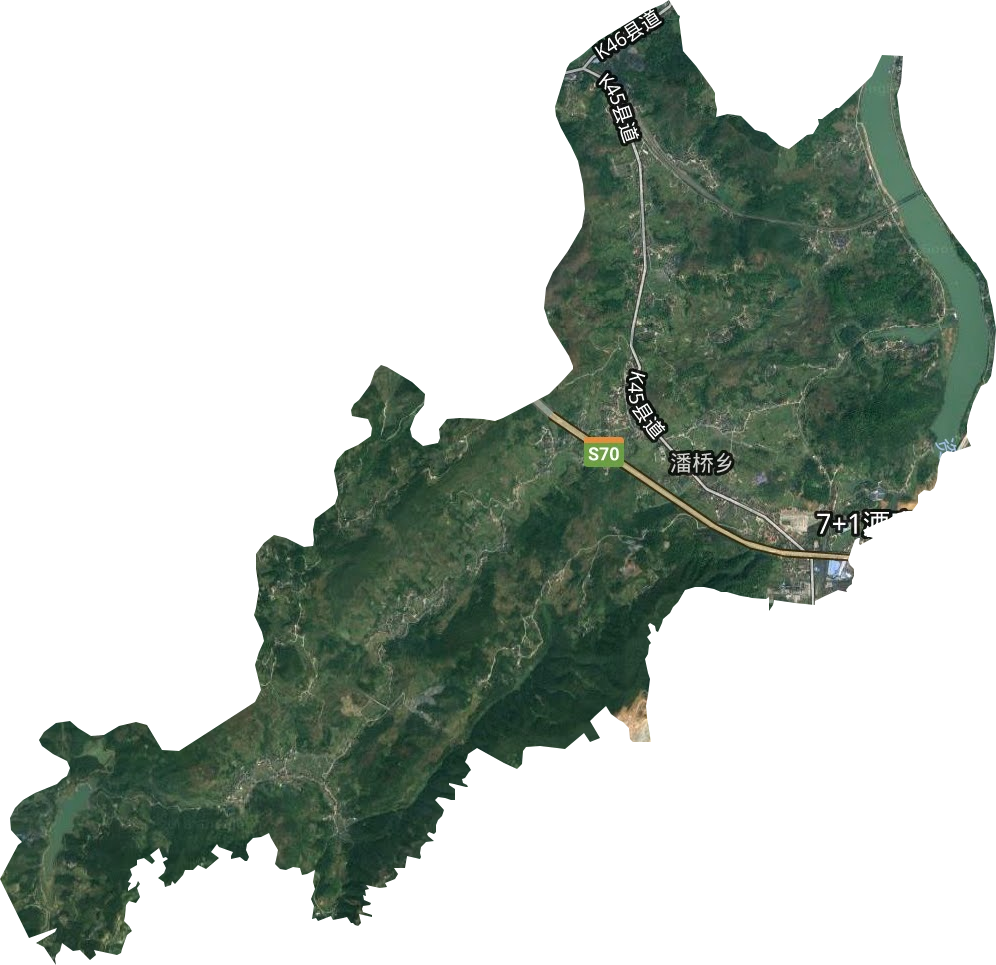 潘橋鄉(xiāng)衛(wèi)星圖