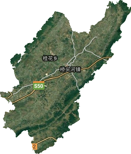 橋頭河鎮衛星圖