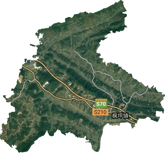 楓坪鎮衛星圖