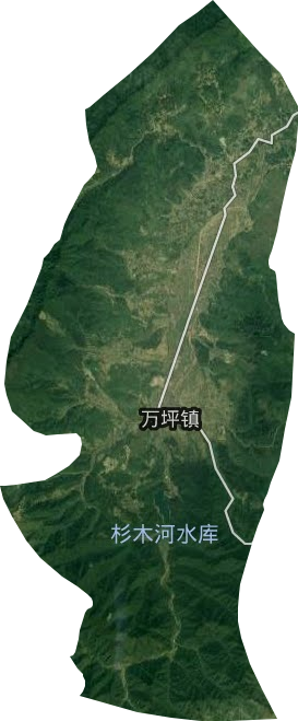 萬坪鎮衛星圖