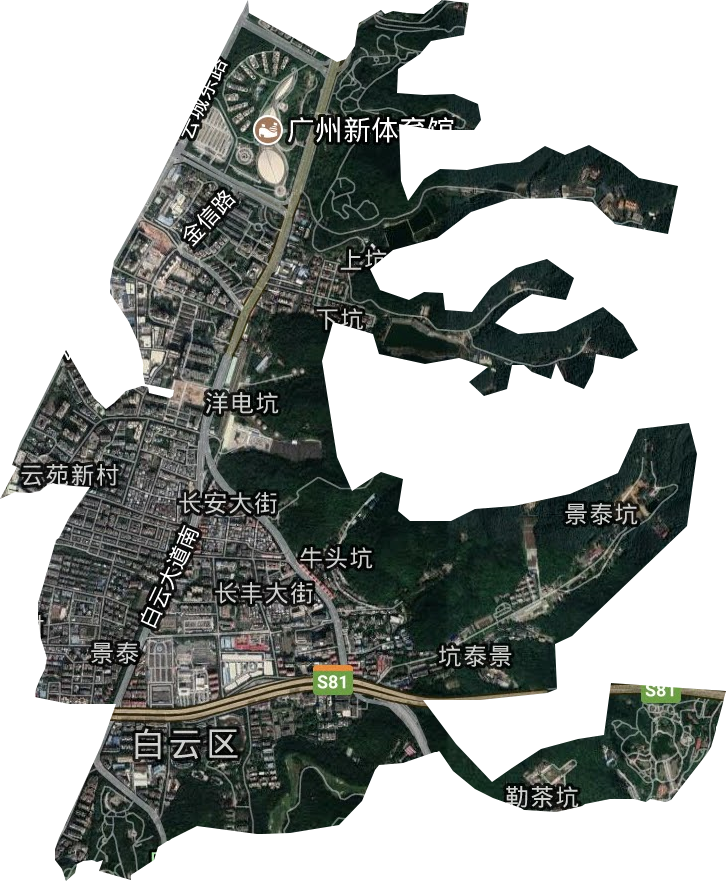 景泰街道衛星圖