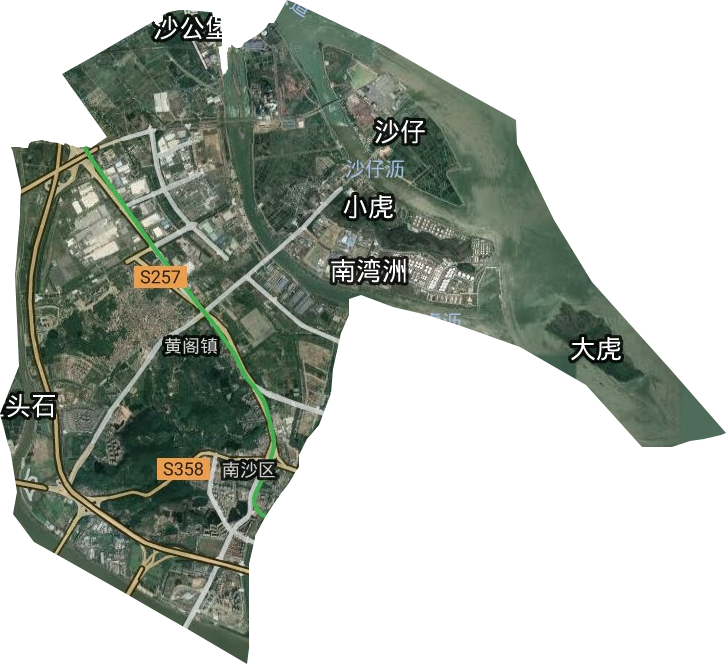 黃閣鎮衛星圖