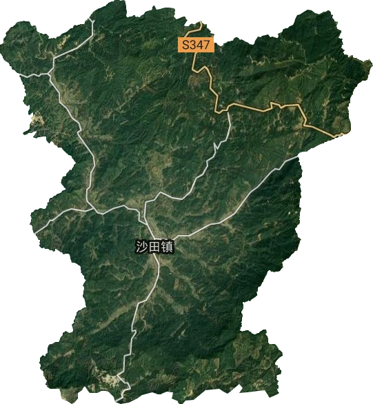 沙田鎮衛星圖