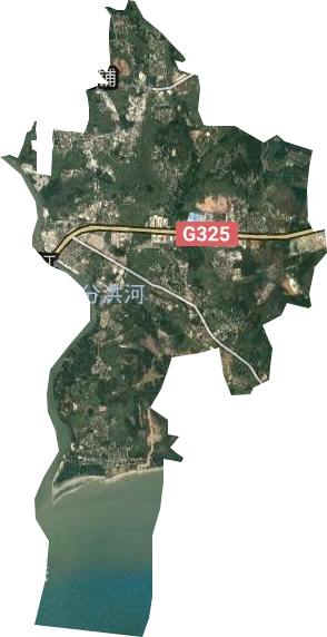 大山江街道衛星圖