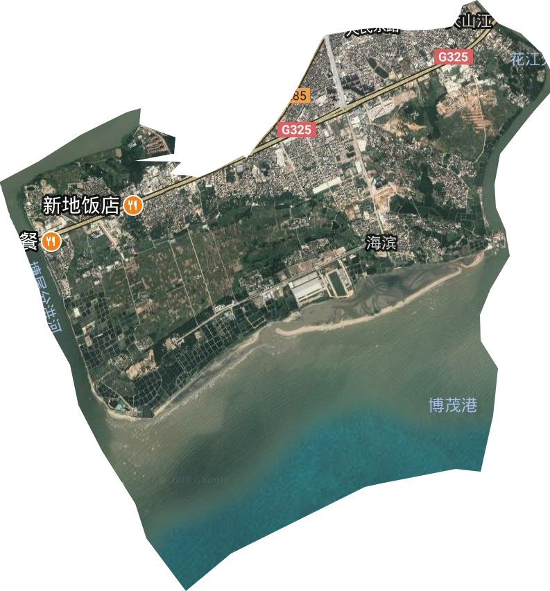 海濱街道衛星圖